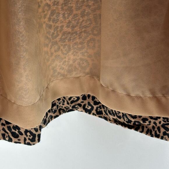 American Eagle Cheetah Print Miniskirt Paperbag Waist Size XS Mob Wife Aesthetic - Picture 3 of 5